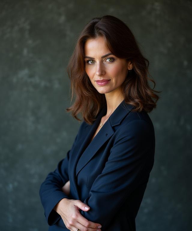 A professional artistic portrait of a woman taken in an Edinburgh studio.
